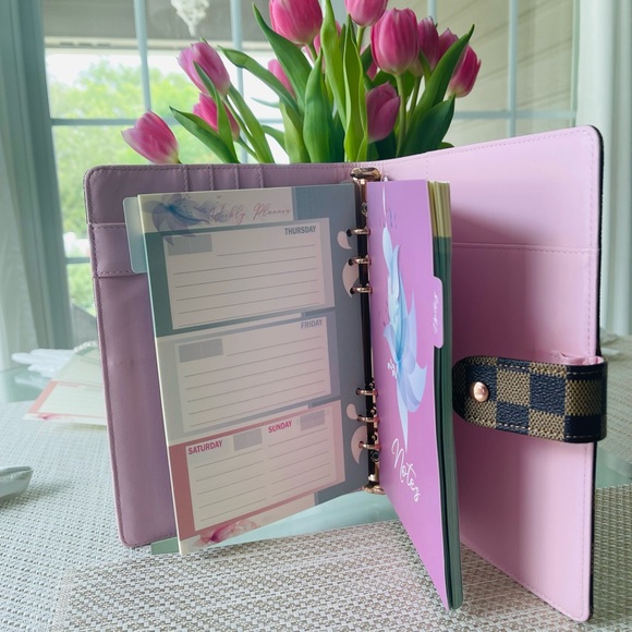 A5 Agenda Planner Vegan leather Cover free inserts (weekly planner and notes) - Picture 3 of 3